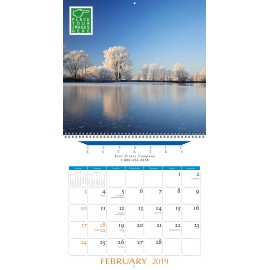 Custom Deluxe Executive UV Wall Calendar Custom Imprinted