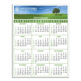 Custom Imprinted Repositionable Wall Calendar