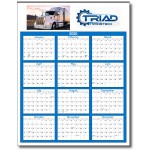Personalized Yearly View Wall Calendar