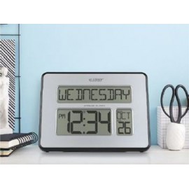 Logo Printed La Crosse Technology Atomic Digital Wall Clock  Logo Printed La Crosse Technology Atomic Digital Wall Clock