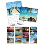 Personalized 13 Month Custom Appointment Wall Calendar - ISLAND GETAWAY