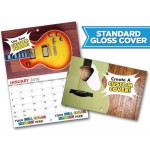 13 Month MINI Custom Photo Appointment Wall Calendar (5.5x8.5)-Standard Gloss Cover Logo Printed