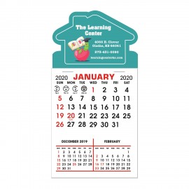Stick-It! Decal | 3" x 5 7/8" | House Shape | 3 Month Pad Custom Imprinted  Stick-It! Decal | 3" x 5 7/8" | House Shape | 3 Month Pad Custom Imprinted