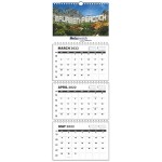 Personalized Single Photo Name Personalized 4 Panel Wall Calendars (11"x31 1/2")