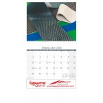 Full-Color Custom Wire Bound Wall Calendar w/Ad Lip Custom Printed