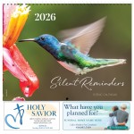Logo Printed Silent Reminders 2026 General Business Spiral Bound Calendar (English)