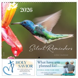 Silent Reminders 2026 General Business Spiral Bound Calendar (English) Custom Imprinted