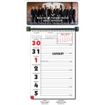 Full Color Almanac Week View Wall Calendar Custom Printed