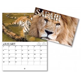 13 Month Mini Custom Photo Appointment Wall Calendar - SAFARI Custom Printed