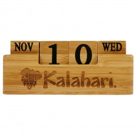 Custom Imprinted Bamboo Perpetual Calendar