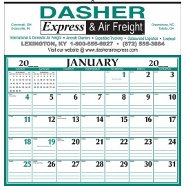 Logo Printed Lined Memo Half Apron Calendar