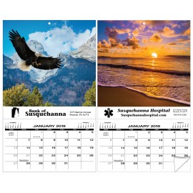 Logo Printed Stock Apron Wall Calendar