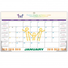 "CMP" Classic Memo Planner, White Header with Full Color Imprint/No Bleeds Custom Imprinted