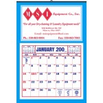 Full Apron Calendar w/Pad & Process Blue Border Logo Printed