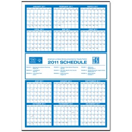Logo Printed Jumbo Yearly View Commercial Wall Calendar w/ Middle Ad  Logo Printed Jumbo Yearly View Commercial Wall Calendar w/ Middle Ad
