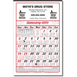 7 Sheet Almanac Wall Calendar Custom Imprinted  7 Sheet Almanac Wall Calendar Custom Imprinted