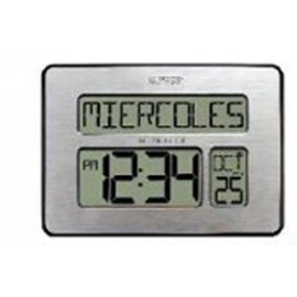 Logo Printed La Crosse Technology Atomic Digital Wall Clock (Metal)