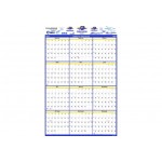 Vertical Laminated Double Sided Wall Planner (24"x37") Custom Printed