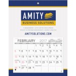 Custom Imprinted Monthly Billboard Calendar-Wrapped Edge