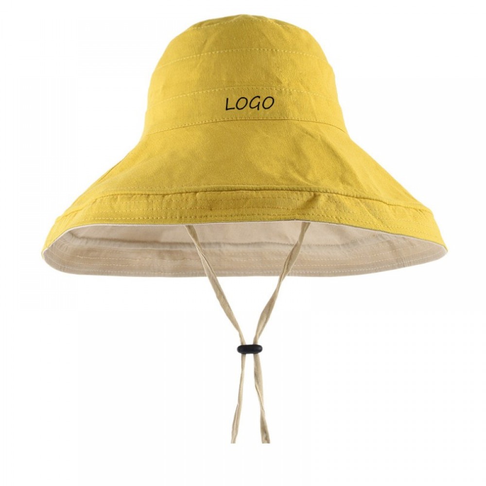 Summer Women Collapsible Double-Sided Fisherman Hat Sun Hat Custom Imprinted Summer Women Collapsible Double-Sided Fisherman Hat Sun Hat Custom Imprinted