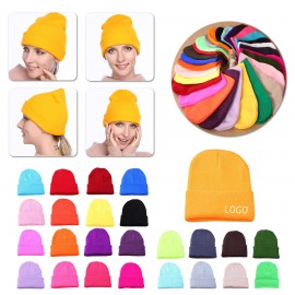 Logo Printed Unisex Fluorescent Outdoor Beanie  Logo Printed Unisex Fluorescent Outdoor Beanie
