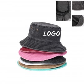Premium Cotton Twill Bucket Hat with Logo