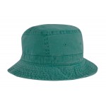 Pigment Dyed Cotton Washed Bucket Hat Logo Printed