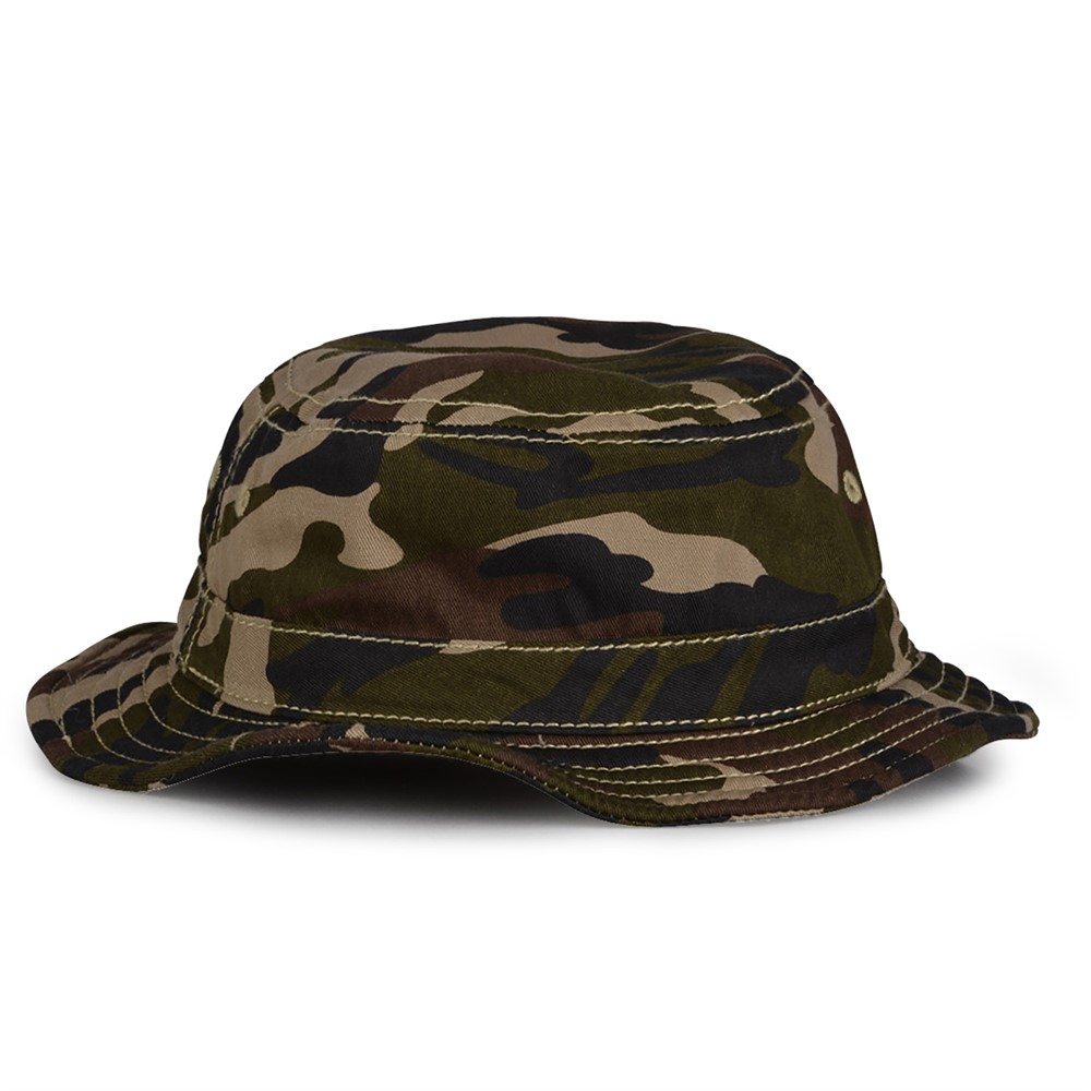 Youth Twill Garment Washed Bucket Hat with Logo