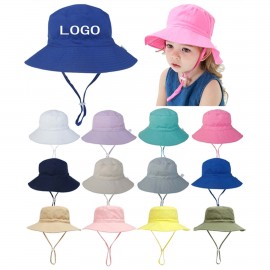 Toddler Bucket Sun Hat with Logo