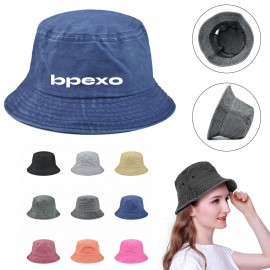 Vintage Bucket Hat Custom Imprinted  Vintage Bucket Hat Custom Imprinted