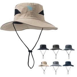 Custom Imprinted Sun Bucket Hat W/ Wide Brim