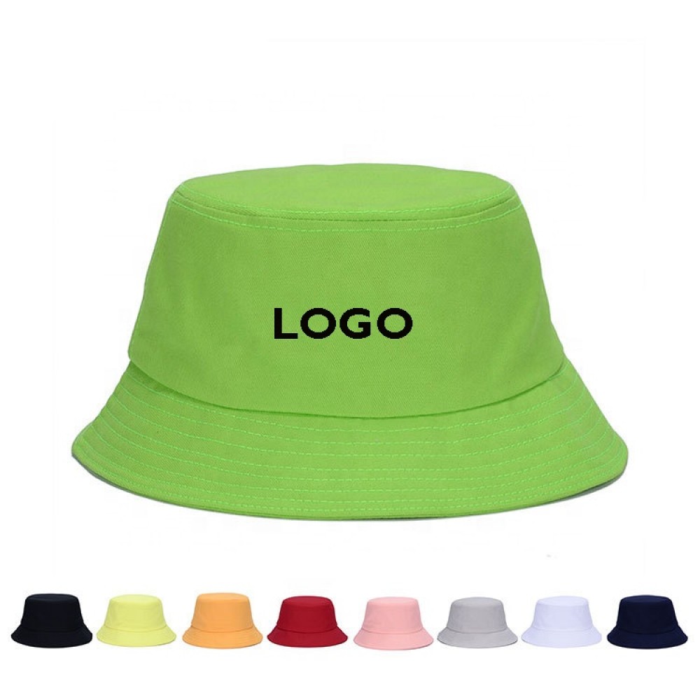Personalized Screen Print Cotton Bucket Hat