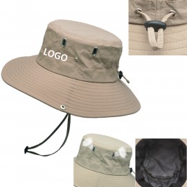 Promotional Fishing Wide Brim Sun Bucket Hat