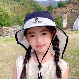 Sun Hat Toddler Boys Girls Bucket Hat for Kids with Logo