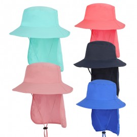 Custom Unisex Kids Sun Bucket Hat W/ Neck Flap