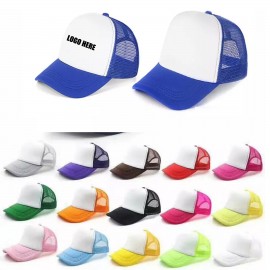 Adjustable Foam Mesh Baseball Cap Trucker Sun Hat with Logo