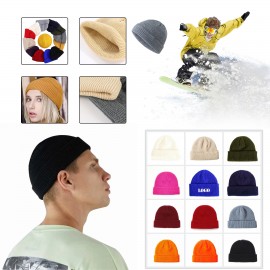 Branded Winter Retro Brimless Baggy Melon Cap
