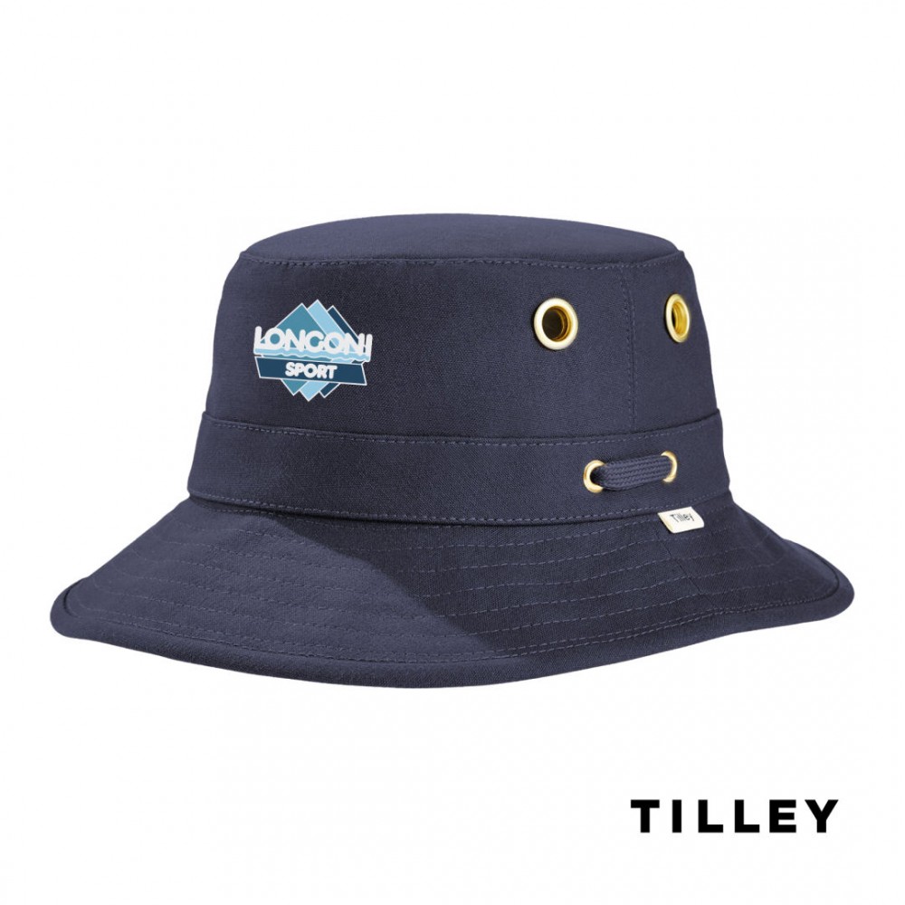 Custom Tilley Iconic T1 Bucket Hat - Dark Navy 7 1/2