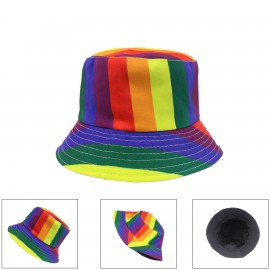 Rainbow/Pride LGBTQ Bucket Hat with Logo