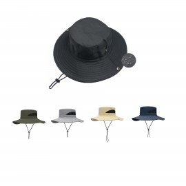 Logo Branded Wide Brim Sun Fishing Bucket Hat  Logo Branded Wide Brim Sun Fishing Bucket Hat