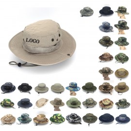 Foldable UV Protection Sun Bucket Boonie Hat with Logo
