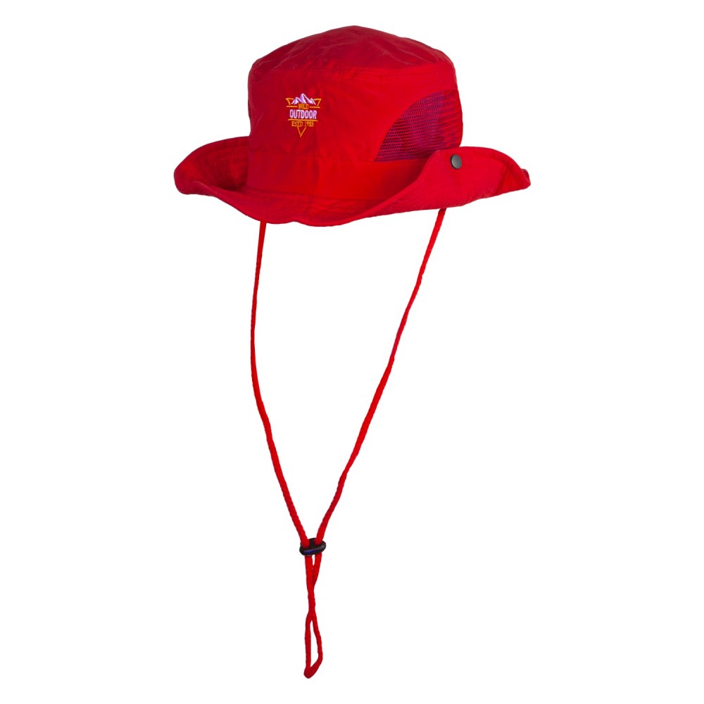 Embroidered Adventurer Bucket Hat with Mesh Sides with Logo