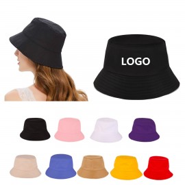 Logo Printed UV Sun Protection Fisherman Bucket Hat