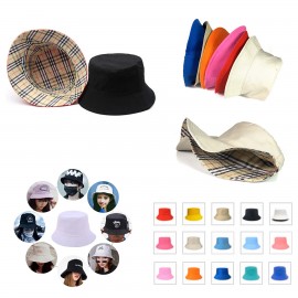 Custom Imprinted Double-sided Colorful Bucket Hat  Custom Imprinted Double-sided Colorful Bucket Hat