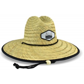 MOQ 10pcs Domestic Straw Hat With Custom Patch with Logo