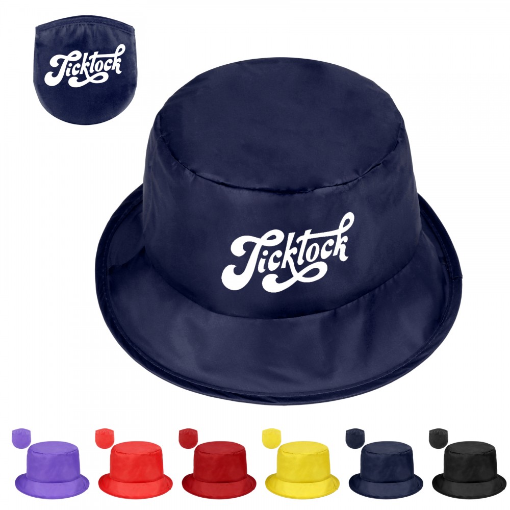 Foldable Fisherman Bucket Hat With Pouch with Logo