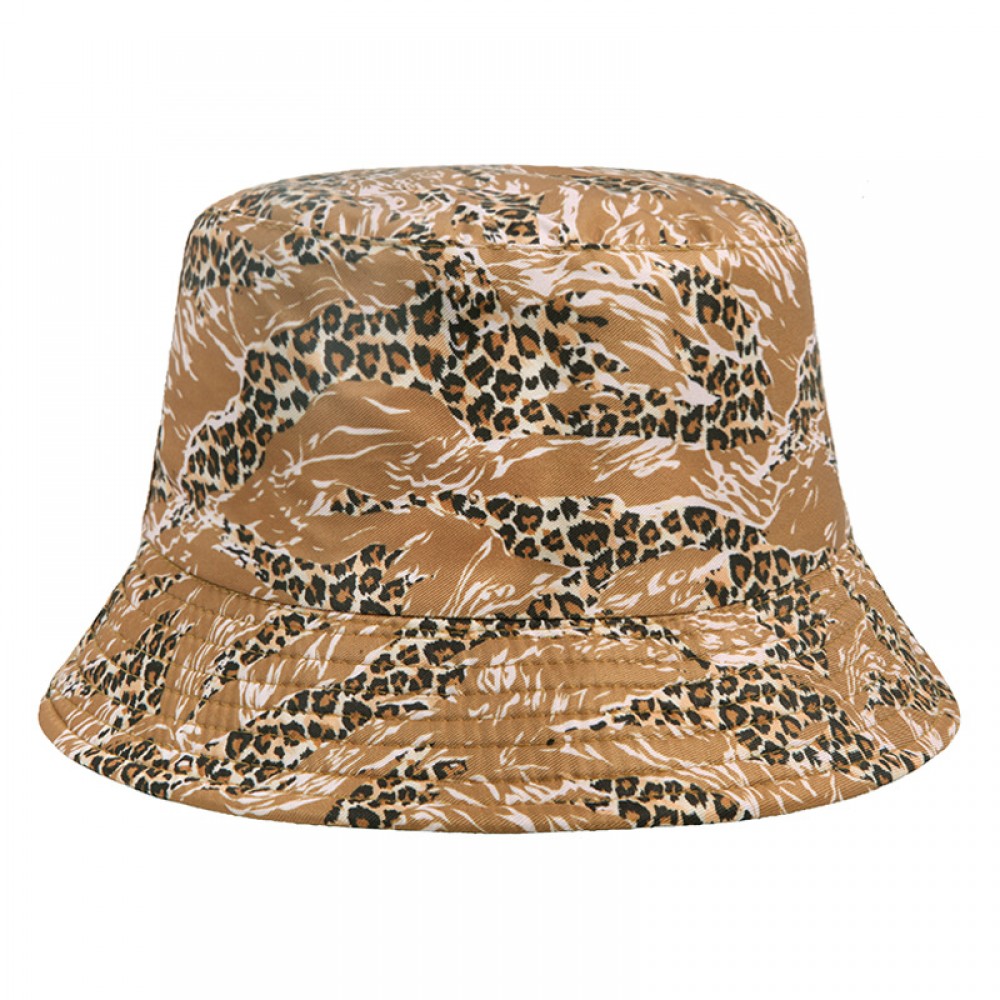 #23 Geometric Tie-dye Pattern Basin Cap Bucket Hat with Logo