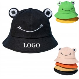 Logo Branded Cute Frog Bucket Mushroom Hat Stuff