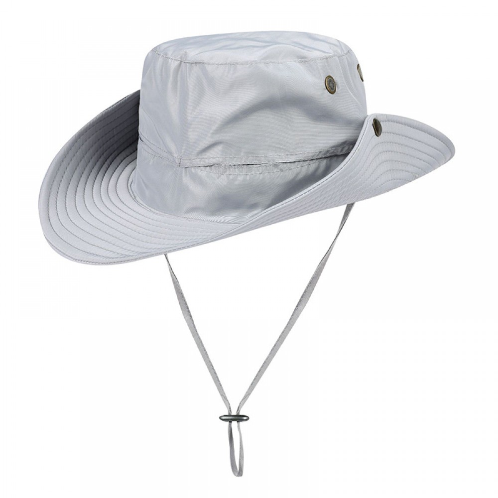 Wide Brim Sun Fishing Bucket Hat with Logo
