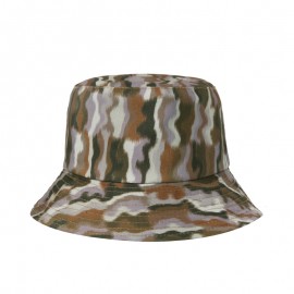 Logo Branded #44 Geometric Tie-dye Pattern Basin Cap Bucket Hat